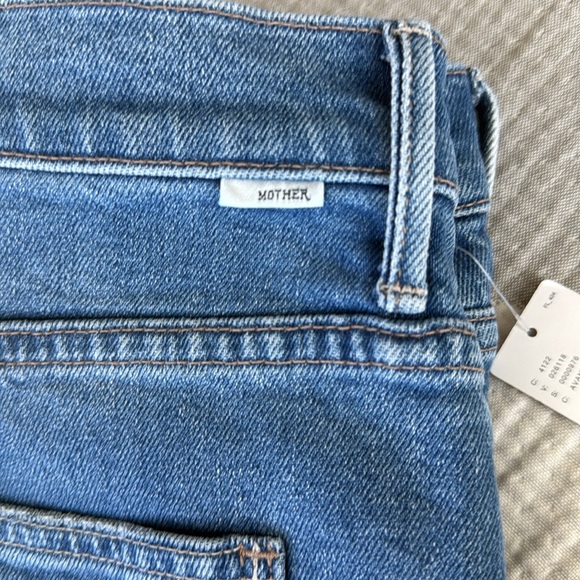 NWT MOTHER The Maven High-Rise Wide-Leg Ankle Jeans - Picture 9 of 10